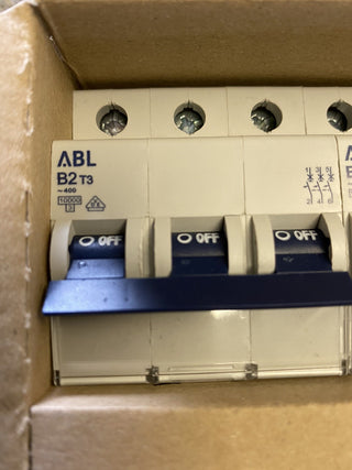 ABL B2T3 Leitungsschutzschalter B2 2A 3-polig 10kA 230/400V – neu0