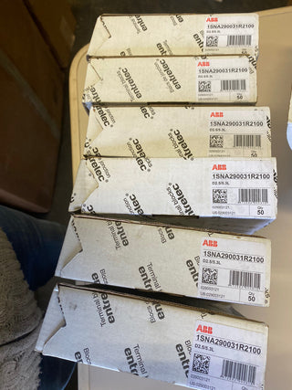 50x ABB Entrelec D2.5/5.3L Durchgangsklemme NEU 1SNA290031R2100 grau DIN-Schiene1