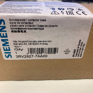 Siemens SIRIUS Schützsockel 3RV2917-7AA00 | NEU & OVP3