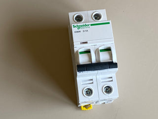 Schneider Electric iC60N Leitungsschutzschalter 2P 1A B-Charakteristik A9F031010