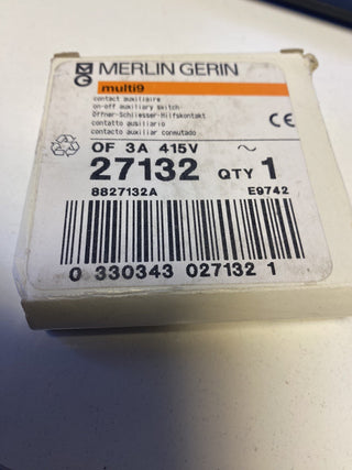 Merlin Gerin 27132 Hilfsschalter Multi9 OF Kontaktblock neu1