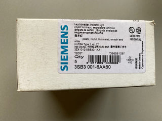 5x Siemens 3SB3001-6AA60 Leuchtmelder Weiß 22mm (NEU & OVP)0