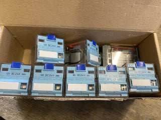 8x Omron MKS3P-5 DC24 Steckrelais 3PDT 24VDC neu o. OVP3
