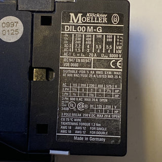 Moeller DIL 00 M-G Schütz, Leistungsschütz, used2
