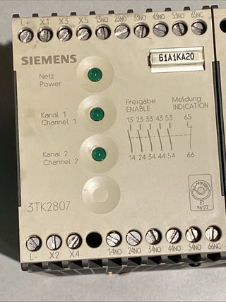 Siemens Schützsicherheitskombination 3TK2807-0BB4 | 24V DC | Einstellbare Zeitv3