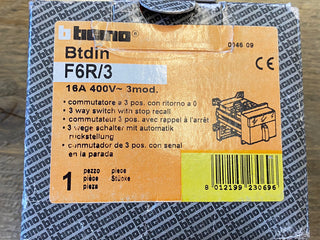 BTDIN - SWITCH 2 POSIZ ZE - BTICINO F6R/3 | Neu0