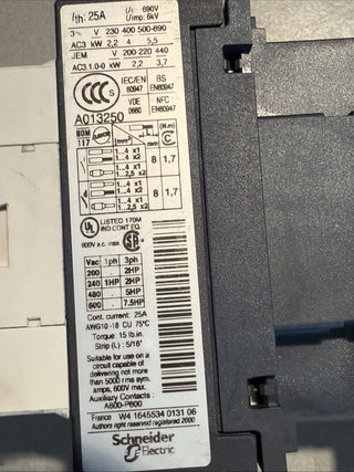 Schneider Electric / Telemecanique TeSys LC1D09 Leistungsschütz – Gebraucht1