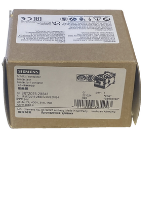 Siemens SIRIUS Leistungsschütz 3RT2015-2BB41 3kW 24VDC NEU1