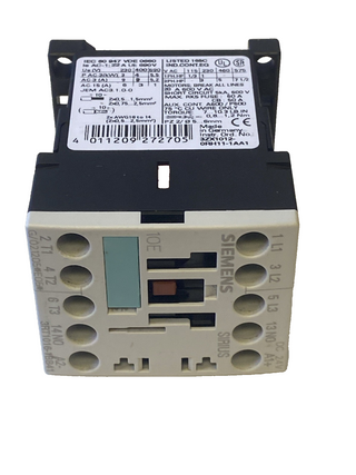 Siemens SIRIUS Leistungsschütz 3RT1016-1BB41 | S00 4kW 24V DC | Top Zustand3