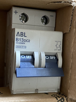 ABL Sursum B13DC2 Leitungsschutzschalter 2P 13A 220V neu0