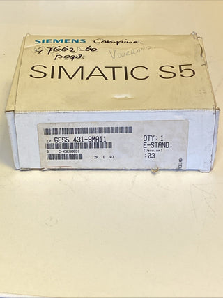 Siemens Simatic S5 6ES5431-8MA111