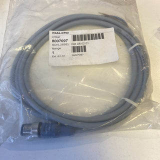 AL-WAK4-2-AL-WAS4/P00 | M12/M12-Kabel, 4p, Buchse 0°/Stecker 0°, 2 m, PVC1