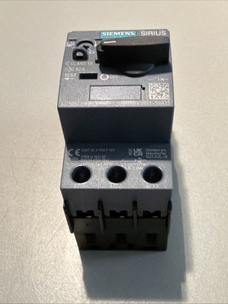 Siemens SIRIUS Leistungsschalter vom Typ 3RV2011-1GA15.6