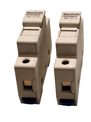 2x FERRAZ SHAWMUT CMS101 Sicherungshalter Modul 10x38 690V 32A GEBRAUCHT2