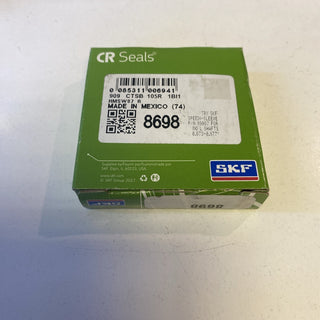 SKF 8698 Single Lip Oil Seal - Solid, 0.875 in Shaft Dia., 1.499 in O1