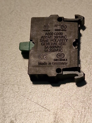 3x M22-KC10 Rear Mounting Contact , Screw Termination, SPST-NO Contac1