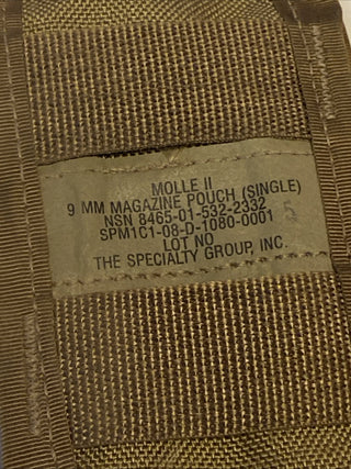 USMC MOLLE 2-Magazine Ammunition Pouch, NSN 8465-01-532-2304 (Coyote Brown)4