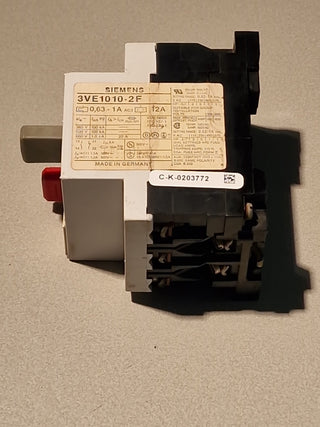 Siemens 3VE1010-2F Manueller Motorschutzschalter für industriellen Einsatz#112