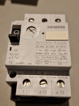 Siemens Leistungsschalter Motorschutz Typ 3vu1300-1mg000