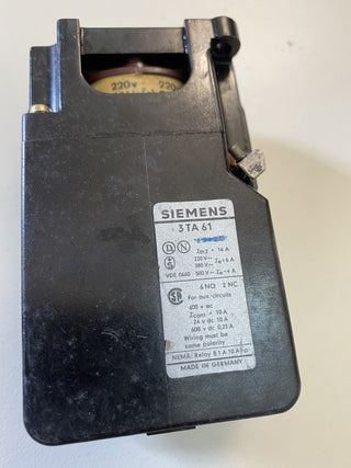 Siemens 3TA61 Schütz 220V AC Spule Leistungsschütz geb0