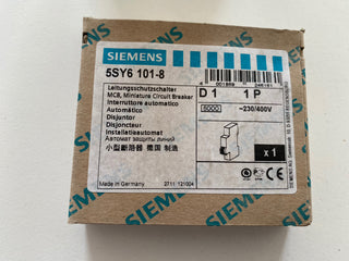 Siemens SENTRON Leitungsschutzschalter 5SY6101-8 | NEU & OVP0