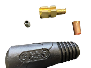 Schweißkabelstecker / Masse-Stecker SK 10-25 (Dorn Ø 9mm)3