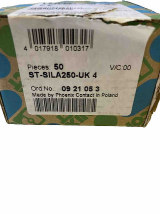 50x Phoenix Contact 0921053 Sicherungsstecker ST-SILA250-UK 4 STSILA250UK43