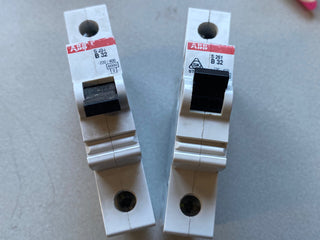 2x ABB S261-B32 Leitungsschutzschalter 1-polig 32A Sicherung 6kA – Gebraucht0