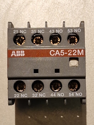 ABB CA5-22M Hilfskontaktblock 1SBN010040R1122 Hilfsschalterblock 2S/2Ö Gebraucht0
