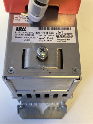 SEW Eurodrive HF015-503 Ausgangsfilter 8260303 Movidrive Movitrac Filter geb2