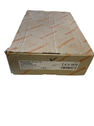 100x Weidmüller ZDU 2.5-2/3AN OR Durchgangsklemme Orange (1706050000) – NEU
