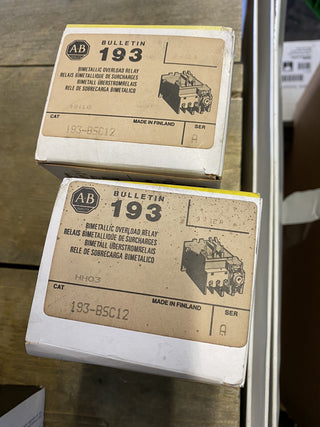 Allen Bradley 193-BSC12 Bimetall-Überlastrelais 9-12A Ser. A – NEU & OVP1