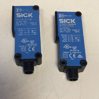 2x SICK WT18-3P430 Reflexions-Lichttaster (Art.-Nr. 1025896)1
