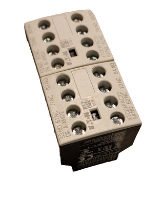 2X Eaton DILA-XHI31 Hilfsschalterblock 3 Schließer, 1 Öffner 4A steckbar2