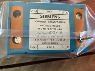 Siemens SENTRON 4NC5326-0CE20 Aufsteck-Stromwandler 500A/1A Kl. 1 5VA – NEU4