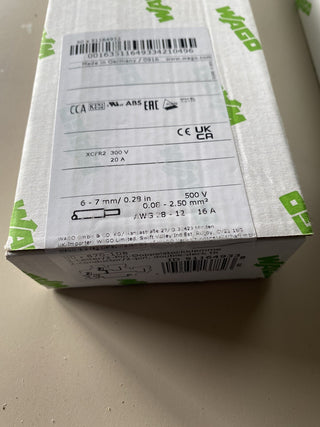 50X Wago Doppelstockklemme 50 x 870-1081