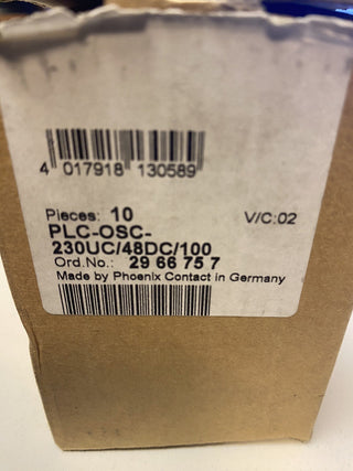 10x Phoenix Contact PLC-OSC-230UC/48DC/100 2966757 Relais neu0