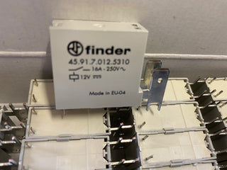 50x Finder Relais 45.91.7.012.5310 – 12 V DC – 1 Wechsler – 16 A1