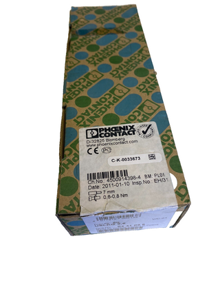 50x Phoenix Contact USLKG 2,5 0441025 Dreistock-Schutzleiterklemme0
