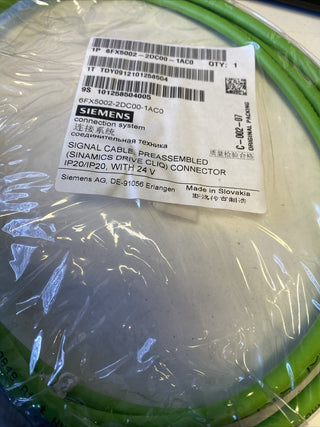 Siemens 6FX5002-2DC00-1AC0 DRIVE-CLiQ Signalleitung MOTION-CONNECT 500 NEU & OVP0