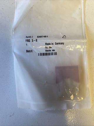 10 Stück Phoenix Contact FBS 3-8 Steckbrücke 3-polig - rot 30302971