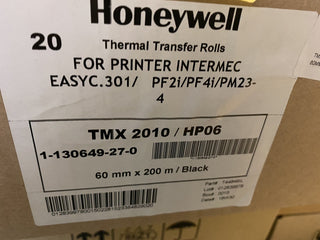 NEU 20x Rollen Honeywell Thermotransferband 1-130649-27-0 TMX 2010 HP06 60mm x 21