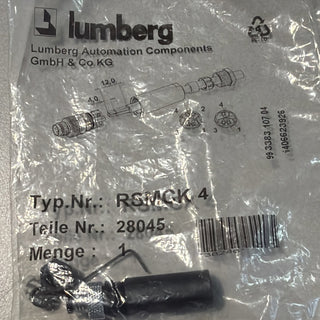Lumberg Automation RKMC 4 Leitungskupplung Steckverbinder NEU/0