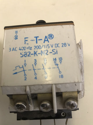1x E-T-A 582-K-LN2 CIRCUIT BREAKER Schutzschalter / Sicherung 1,5 A 3-Phasen1