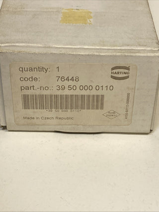 Harting - 39500000110 - Rahmen 1-fach, vernickelt,Metall Deckel0
