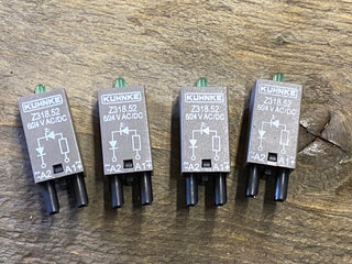 4× Kuhnke Z318.51 Diode – 6–24 V DC – Industrie‑Modul / Ersatzteil0