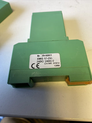 2X Phoenix Contact Solid-State-Relaismodul EMG 17-OV- 24DC/ 24DC/2 relay 29468032