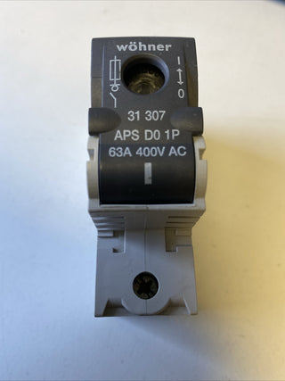 Wöhner 31307 Lasttrennschalter D02 1-polig 63A – Top Zustand1