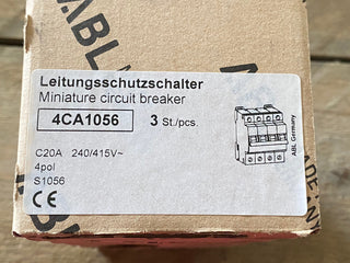 ABL Sursum 4CA1056 Leitungsschutzschalter 3P 20A 240/415V neu2