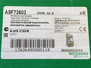 1stk Leitungsschutzschalter A9F73603 IC60N Schneider Electric A9F 736034